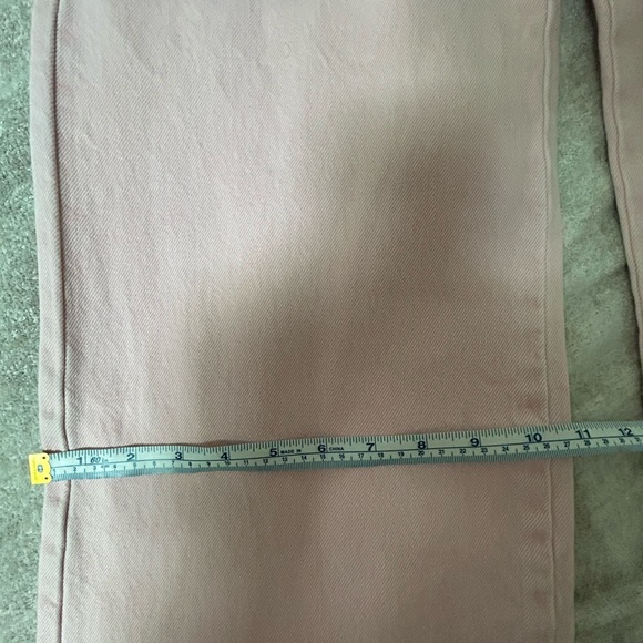 Rollas High Waist Wide Leg Pink Denim Trouser - Picture 5 of 7